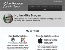 Tablet Screenshot of mikebroganconsulting.com